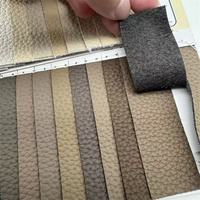 Cuir microfibre durable à texture litchi, similicuir PU pour chaussures, mocassins, sacs à main, porte-documents – Haute résistance à la déchirure, texture douce