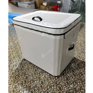 Çok fonksiyonlu beyaz depolama buz bira soğutucu kutu gıda depolama ve konteyner şişme soğutma kutusu