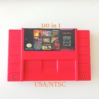 Boîtier de cartouche de jeu Super 100 1, communication filaire, matériau ABS, console de jeu SNES 16 bits de haute qualité, console américaine