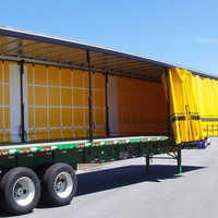 Rideau latéral imperméable résistant de bâches de camion de PVC