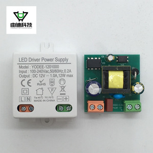 Alimentation électrique pour driver LED YODEE 12V 1A 12W, sortie CC à tension constante pour éclairage LED - Product Image 2