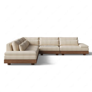 FERLY Set di <span class=keywords><strong>Divani</strong></span> <span class=keywords><strong>Moderni</strong></span> Americani di Alta Qualità, Combinazione Profonda a Forma di L <span class=keywords><strong>con</strong></span> Spazio di Archiviazione per Soggiorno - Product Image 3