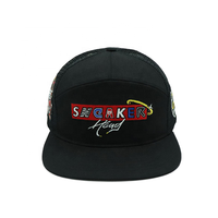 Casquette de camionneur classique pour homme, personnalisée, à 7 panneaux, de qualité supérieure, à visière plate, avec logo brodé, vente en gros