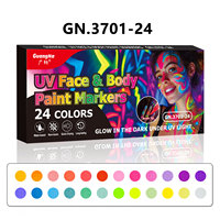 Stylo à tatouage néon UV de haute qualité Guangna qui brille dans le noir pour l'art corporel, stylo pour peinture sur le visage et dessin
