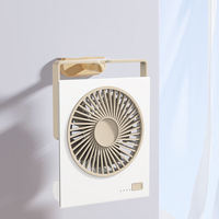 IMYCOO Nouveauté Ventilateur Portable Rechargeable Suspendu Mini Ventilateur Pliant Carré USB Ventilateur de Bureau Petit Ventilateur de Refroidissement pour Table
