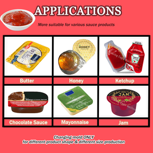 Línea de máquina de embalaje de blíster de salsa de mermelada de <span class=keywords><strong>miel</strong></span> de Chocolate de mantequilla de <span class=keywords><strong>cacahuete</strong></span> de dosis mono - Product Image 2