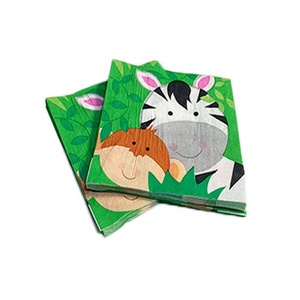 Jungle Animals Woodland Party Decorations Kids Birthday Baby Shower <strong>Paper</strong> Plate Set Cutlery Cups Napkins Tablecloth <strong>Table</strong> <strong>Cover</strong> - Product Image 4