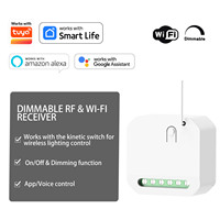 Interrupteur lumineux sans fil étanche à énergie cinétique, télécommande auto-alimentée, variateur intelligent WiFi RF433 pour éclairage LED