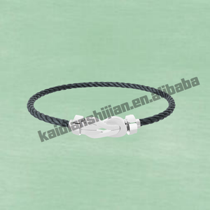 Bracelet à breloques de haute qualité, tendance, grande taille, en argent sterling plaqué or rose avec zircon, cadeau classique pour enfants à l'occasion d'un anniversaire - Product Image 4