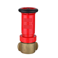 Buse d'incendie en plastique et laiton, buse de pulvérisation pour tuyau d'incendie, robuste, 2 pouces, NPSH, aluminium