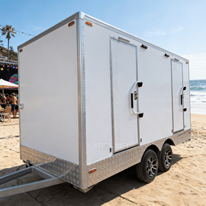 ห้องน้ำเคลื่อนที่แบบสองประตูพร้อมประตูเหล็กนิรภัย เป็นมิตรกับสิ่งแวดล้อม ทนทาน เหมาะสำหรับใช้งานกลางแจ้งในอพาร์ตเมนต์ - Product Image 1