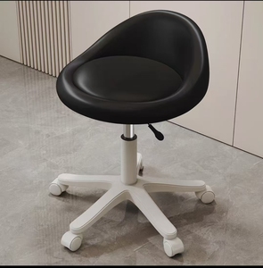 Chaise hydraulique de luxe rose compacte réglable en hauteur avec roulettes, fabriquée en usine - Product Image 6
