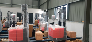 Çin Malı Malzeme Taşıma Ekipmanları Lojistik 1.6 Ton Hidrolik Forklift CDD16 Mini Elektrikli Yürüyen İstifleyici Yeşil Enerji - Product Image 3