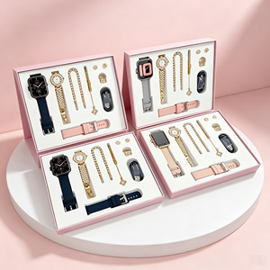 A58 <span class=keywords><strong>Plus</strong></span> Orologio da Donna in Oro, Smartwatch <span class=keywords><strong>Unico</strong></span> con Collana e Anello in Oro, Doppio Cinturino per Donne - Product Image 1