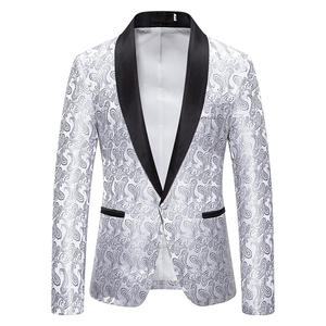 RNSHANGER alla moda rosso <span class=keywords><strong>Blazer</strong></span> da uomo a fiori di anacardi autunno manica lunga abito da sposa giacche da uomo lavoro - Product Image 6