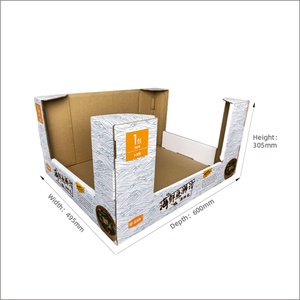 กล่องกระดาษแข็งแบบซ้อนได้สำหรับวางสินค้าในซูเปอร์มาร์เก็ต ขนาดควอเตอร์พาเลท ฮาล์ฟพาเลท ถาด PDQ กล่องโชว์สินค้า กล่อง POS สำหรับซัมส์ซูเปอร์มาร์เก็ต - Product Image 2