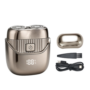 Nouveau rasoir électrique rotatif pour homme, mini rasoir à double lame avec <span class=keywords><strong>tondeuse</strong></span> à cheveux et barbe, et <span class=keywords><strong>tondeuse</strong></span> crâne pour homme - Product Image 1
