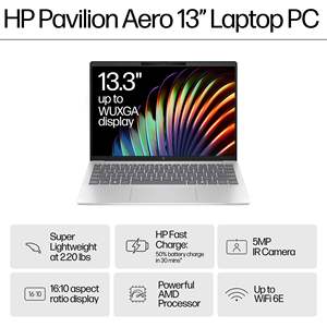 Para <span class=keywords><strong>Laptop</strong></span> <span class=keywords><strong>Pavilion</strong></span> Aero 13 2025, 13.3 Pulgadas, IPS 2560x1600, AMD <span class=keywords><strong>Ryzen</strong></span> <span class=keywords><strong>7</strong></span> 8840U de 8 Núcleos, Gráficos AMD Radeon, 16 GB de LPDDR5, 1 TB de SSD, Nuevo - Product Image 4