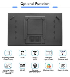 <span class=keywords><strong>Hot</strong></span> bán lớn Wall Mount Slim 4k phía trước Tempered Glass 65 inch màn hình cảm ứng hiển thị với <span class=keywords><strong>Android</strong></span> Wifi - Product Image 3