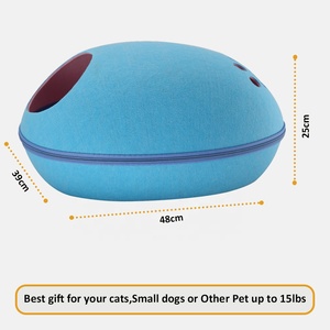 Luxus kreative Donuts Form benutzer definierte Filz runden Tunnel Haustier Katzen bett Katzen höhle - Product Image 3