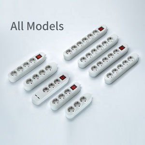 16A 3-weg Euro-stijl multi-elektrische schakelaarstopcontact met Schuko-stekker - Product Image 5
