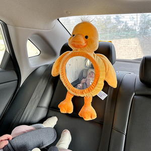 KAMIMI giallo anatra infrangibile ampio specchio convesso <span class=keywords><strong>per</strong></span> <span class=keywords><strong>auto</strong></span> <span class=keywords><strong>per</strong></span> bambini sedile posteriore di osservazione specchietto - Product Image 4