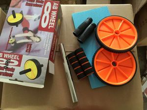 Ruota per Addominali, Attrezzo per Allenamento della Forza del Core, Ruota per Esercizi Addominali Antiscivolo con Rimbalzo Automatico per <span class=keywords><strong>Palestra</strong></span> Domestica - Product Image 2