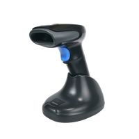 Lecteur de codes-barres portable sans fil 2D avec support