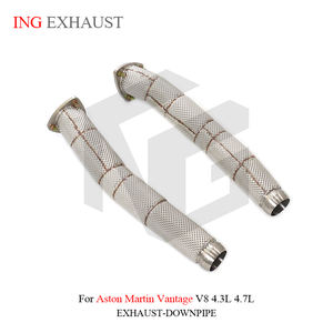 Escape de Acero Inoxidable ING para Aston Martin Vantage V8 4.3L 4.7L Tubo Delantero con Protector de Calor Piezas de Tubería de Alto Rendimiento - Product Image 4