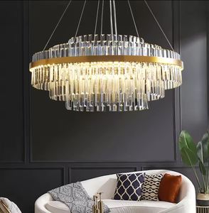 Zèle éclairage hôtel contemporain led luminaires suspendus plafond k9 cristal lustres de luxe moderne - Product Image 1