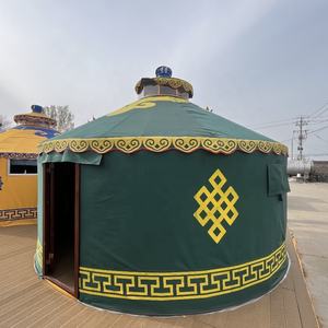 Yourte mongole en PVC de 16 pieds, maison de réunion extérieure étanche avec une bonne isolation, tentes d'hôtels quatre saisons, yoga GER/TENTE - Product Image 5