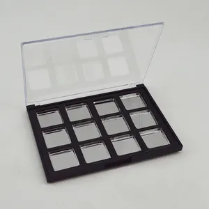 Magnetic Eyeshadow Container Case 12 Pans Transparent Lid Makeup Containers Factory