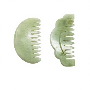 Masajeador de Cabeza de Jade Natural Puro de Alta Calidad con Logotipo Personalizado - Product Image 1