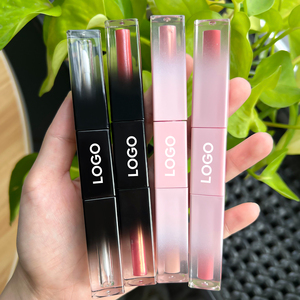 Brillo Labial Dos en Uno de Marca Privada, Tubos Vacíos de Brillo Labial Resistente al Agua, Envases de Brillo Labial Vegano de Larga Duración - Product Image 3