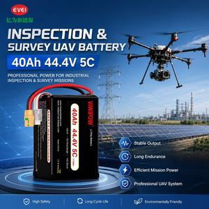 Batterie UAV 12S 40Ah 5C haute capacité au lithium pour pulvérisateur agricole, drone de levé de charge lourde VTOL et drone de relevé - Product Image 1