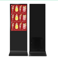 Kiosque à affichage numérique intérieur de 75 pouces au sol, système Android/PC, écran tactile LCD capacitif pour affiche numérique Totem