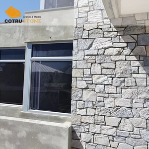 Paneles de <span class=keywords><strong>Piedra</strong></span> Natural <span class=keywords><strong>para</strong></span> Paredes Exteriores, Forma Aleatoria, Color Gris Claro, Revestimiento de Pared, <span class=keywords><strong>Piedra</strong></span> de Pizarra <span class=keywords><strong>para</strong></span> Chimeneas y Paredes Exteriores - Product Image 2