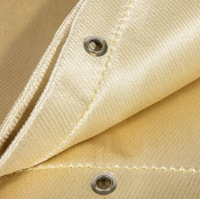 Tapis de protection anti-incendie d'épaisseur 1.3mm Couverture de soudage en fibre de verre ignifuge résistant à la chaleur Coussin d'isolation ignifuge