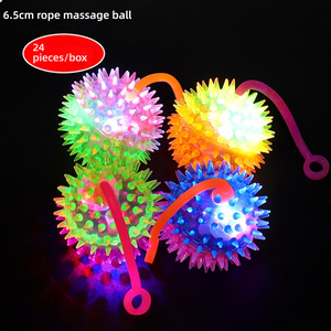 Pelota de Juguete Luminosa con Púas, Elástica, para Masaje, con Forma de Voleibol o Fútbol, con Luces Intermitentes, para Niños - Product Image 5