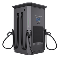 Chargeur DC pour véhicules électriques à trois pistolets 120KW 160KW 200KW 240KW, station de recharge commerciale GB/T montée au sol OCPP 1.6 IP54