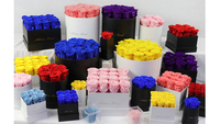 Roses Stabilisées d'Équateur Éternelles – Roses Conservées à Bas Prix – Cadeau Fleur Conservée dans une Boîte Cadeau