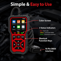 Lecteur de codes de diagnostic automobile V539 OBDII, scanner de données en temps réel, testeur de tension de batterie, outil de recherche de codes DTC, bibliothèque de 35901 codes DTC
