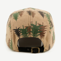 Casquette de camping d'été non structurée personnalisée avec logo en patch tissé, mélange de laine, 5 panneaux, en toile, pour sports, plage, ski