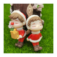 Figurines de couple romantiques en miniature 3D, figurines d'amoureux, poupées de mariage, chaise de fée, grand-mère, grand-père, décoration de maison DIY