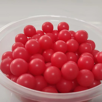 Billes en plastique colorées solides de calibre 50 68 43, de couleur rouge, jaune, bleue, noire, pour jouets Rollon, directement de l'usine