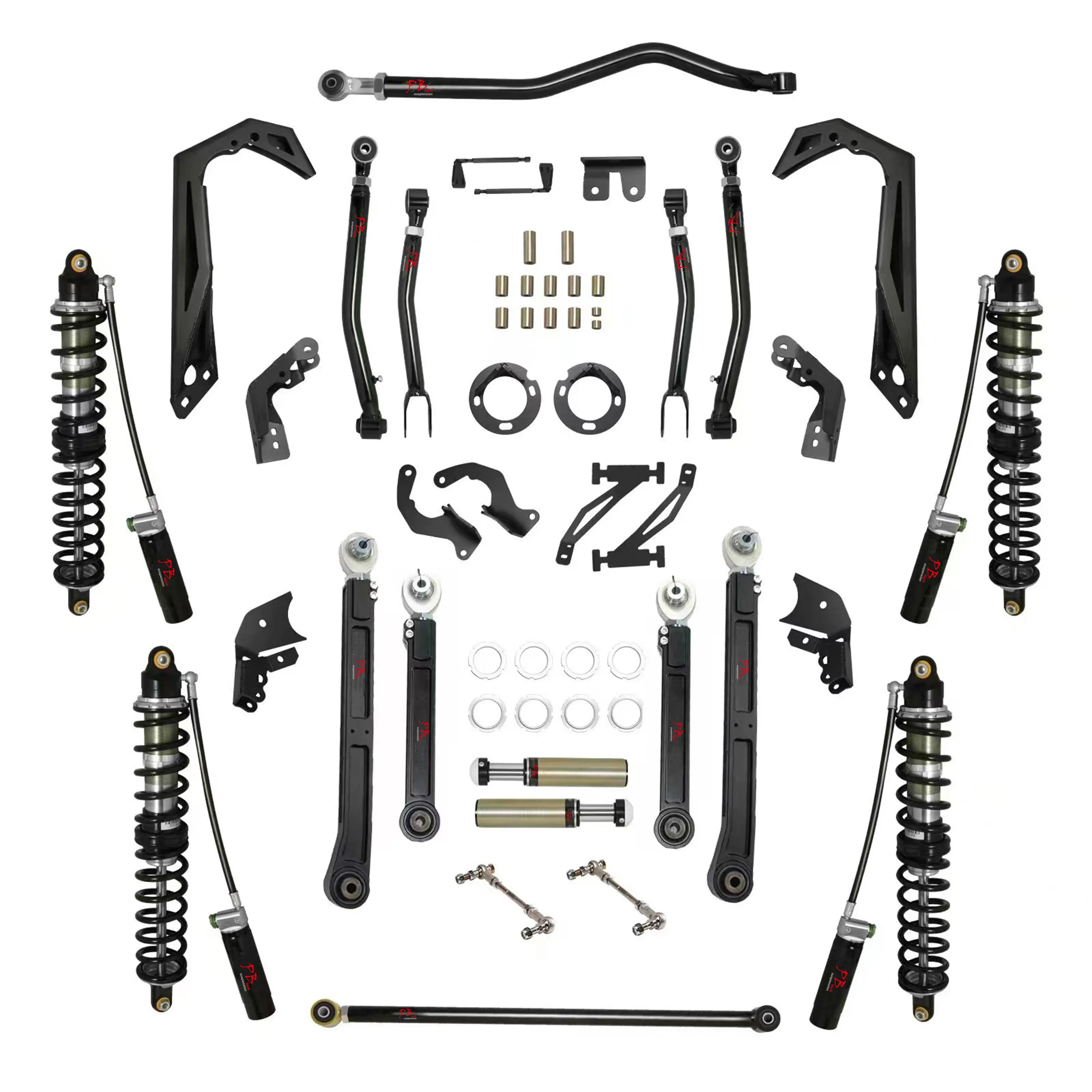 6 Zoll Suspension Lift Kits für 2019-UP Jeep Gladiator JT Querlenker vorne hinten Stoßdämpfer Track Bar Pendels tange Link