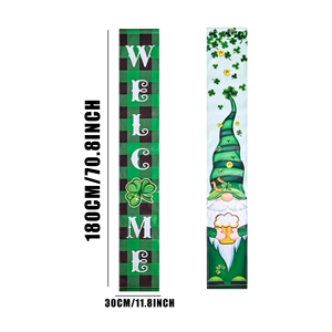 Cortina de Puerta de Poliéster para el Día de San Patricio, 30*180cm, Banderines Festivos para Decoración del Hogar - Product Image 2