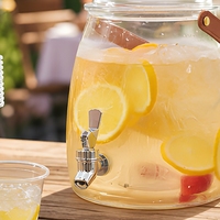 Distributeur d'eau en PET de 5 gallons avec robinet, distributeur d'eau en vrac, conteneur d'eau froide pour fête et barbecue