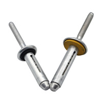 Rivets aveugles pliables en aluminium étanches 7,7x28/34/38mm