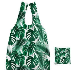 Sac de courses pliable en polyester RPET personnalisé avec logo, option économique réutilisable et recyclable, design sur mesure, vente chaude - Product Image 1